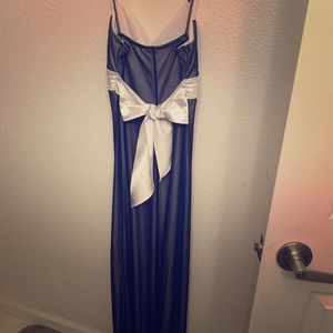 Classic long blue dress